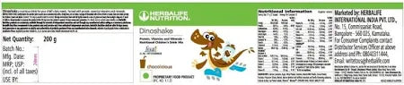 HERBALIFE DINOSHAKE CHOCOLICIOUS (200G)