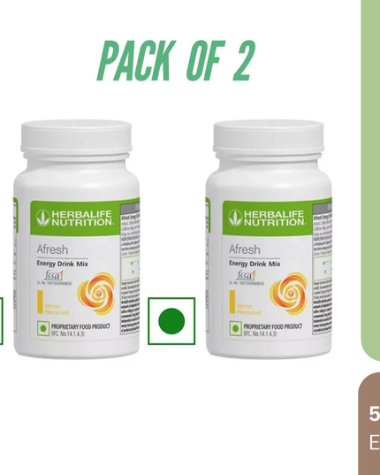 HERBALIFE AFRESH LEMON DRINK MIX (50G) - PACK OF 2