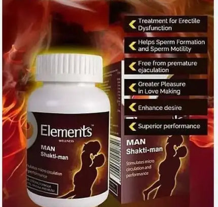 Elements Wellness Man Shaktiman (60 Veg Caps)