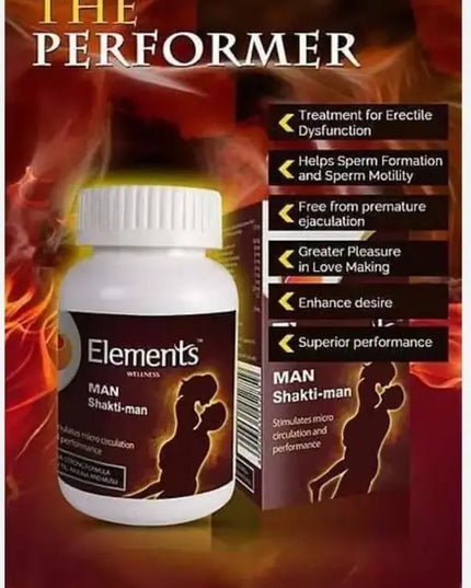 Elements Wellness Man Shaktiman (60 Veg Caps)