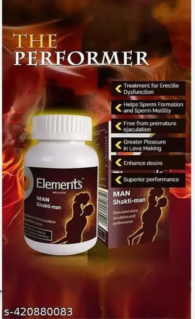 Elements Wellness Man Shaktiman (60 Veg Caps)