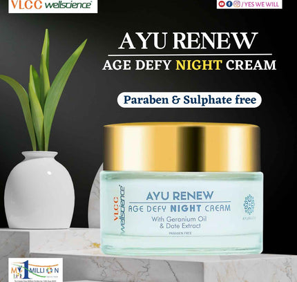 AyuRenew Age Defy Night Cream – VLCC WellScience