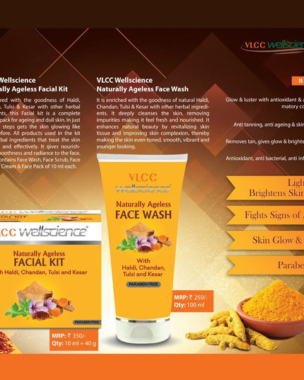 Naturally Ageless Face wash – VLCC WellScience