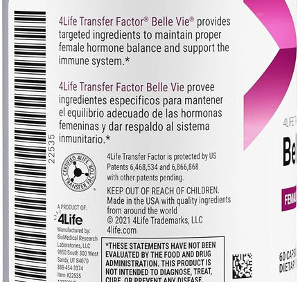 4LIFE TRANSFER FACTOR BELLE VIE (60N)