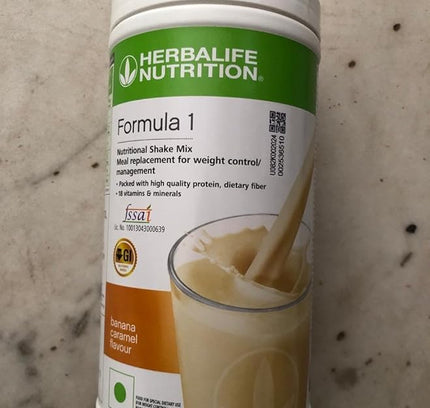 HERBALIFE FORMULA 1 NUTRITIONAL SHAKE MIX, BANANA CARAMEL (500G)