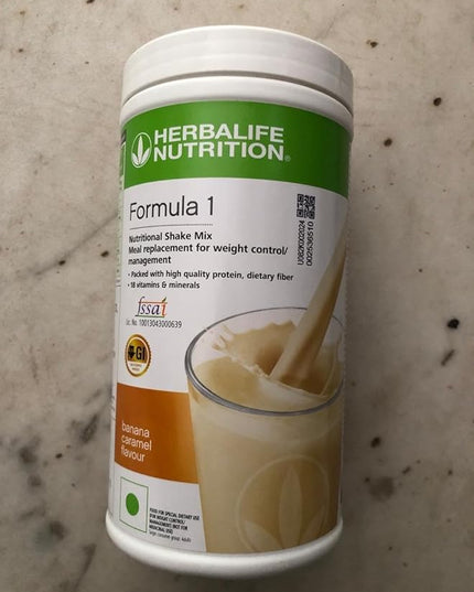 HERBALIFE FORMULA 1 NUTRITIONAL SHAKE MIX, BANANA CARAMEL (500G)