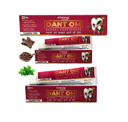 RUDRAA FOREVER DANT OM AYURVEDIC HERBAL TOOTHPASTE (100G)