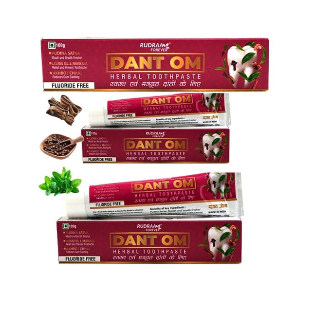 RUDRAA FOREVER DANT OM AYURVEDIC HERBAL TOOTHPASTE (100G)