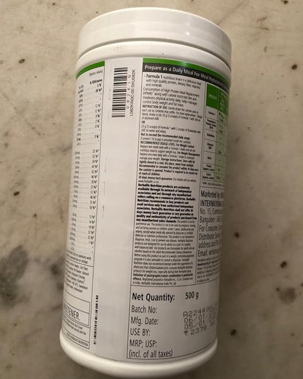 HERBALIFE FORMULA 1 NUTRITIONAL SHAKE MIX, BANANA CARAMEL (500G)