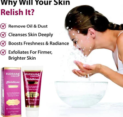 RUDRAA FOREVER GLUTATHIONE FACEWASH (100 ML)