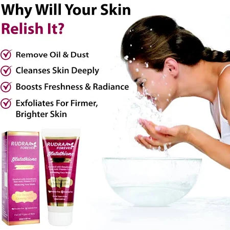 RUDRAA FOREVER GLUTATHIONE FACEWASH (100 ML)