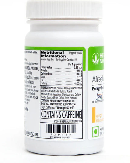 HERBALIFE AFRESH PEACH DRINK MIX (50G)