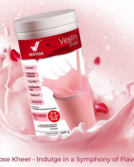 Vestige Veslim Shake - Rose Kheer Flavour (500 G)