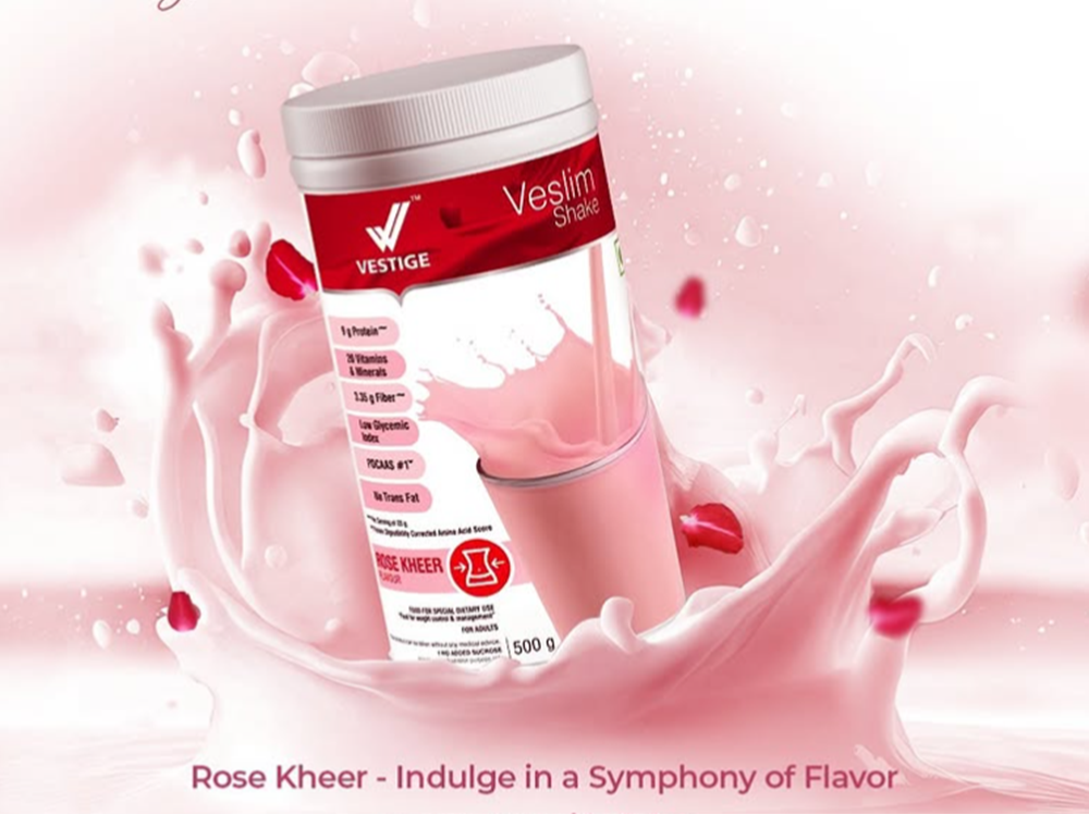 Vestige Veslim Shake - Rose Kheer Flavour (500 G)