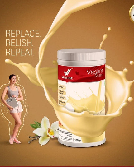 Vestige Veslim Shake Vanilla Flavour (500 G)