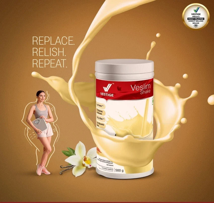 Vestige Veslim Shake Vanilla Flavour (500 G)