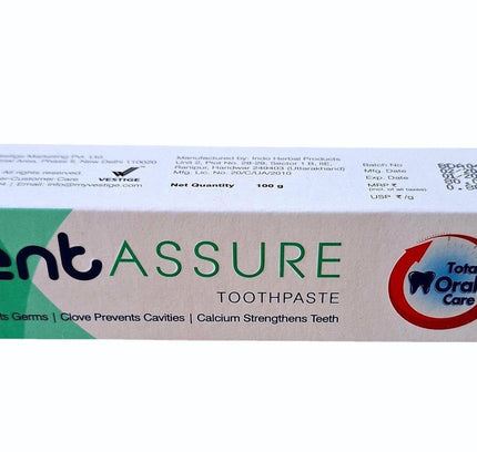 Vestige Dentassure Toothpaste (100g) - Pack of 20