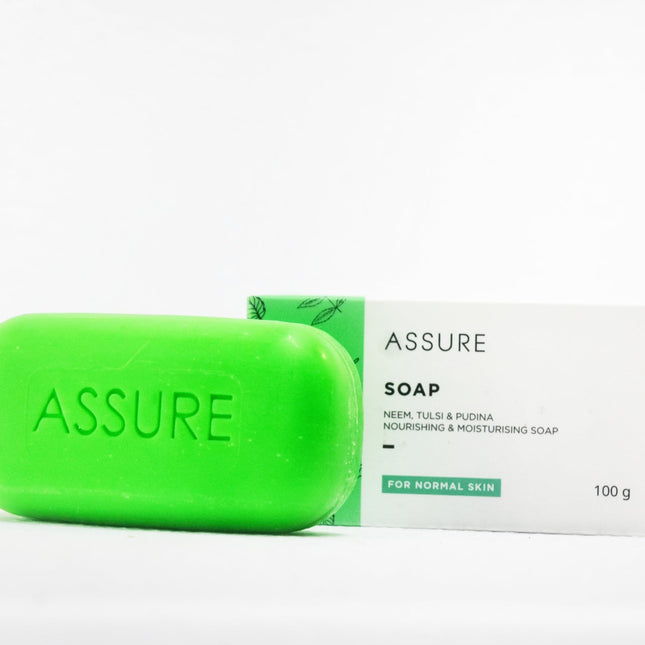 Vestige Assure Soap Neem, Tulsi & Pudina - 100g (Pack of 2)