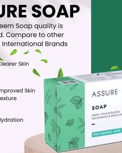 Vestige Assure Soap Neem, Tulsi & Pudina - 100g (Pack of 2)