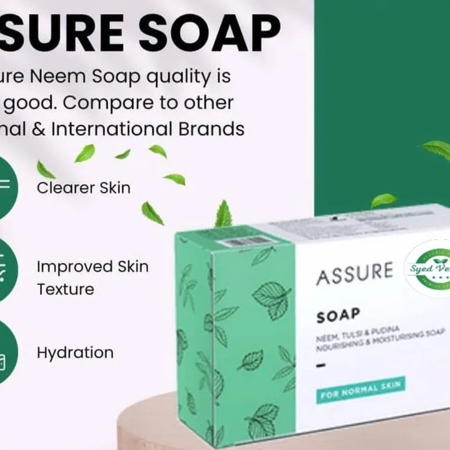 Vestige Assure Soap Neem, Tulsi & Pudina - 100g (Pack of 2)