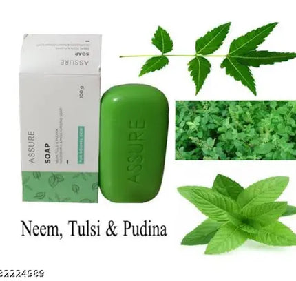 Vestige Assure Soap Neem, Tulsi & Pudina - 100g (Pack of 10)