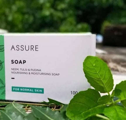 Vestige Assure Soap Neem, Tulsi & Pudina - 100g (Pack of 10)