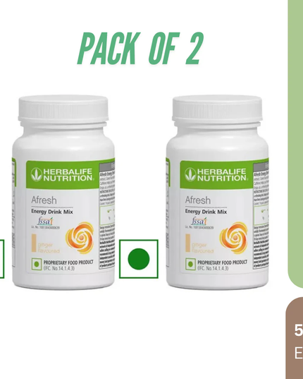 HERBALIFE AFRESH GINGER DRINK MIX (50G) - PACK OF 2