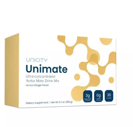 Unicity Unimate Lemon Ginger (30 Sachets)