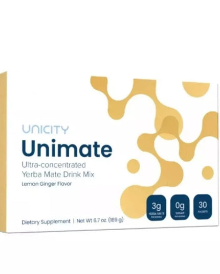 Unicity Unimate Lemon Ginger (30 Sachets)