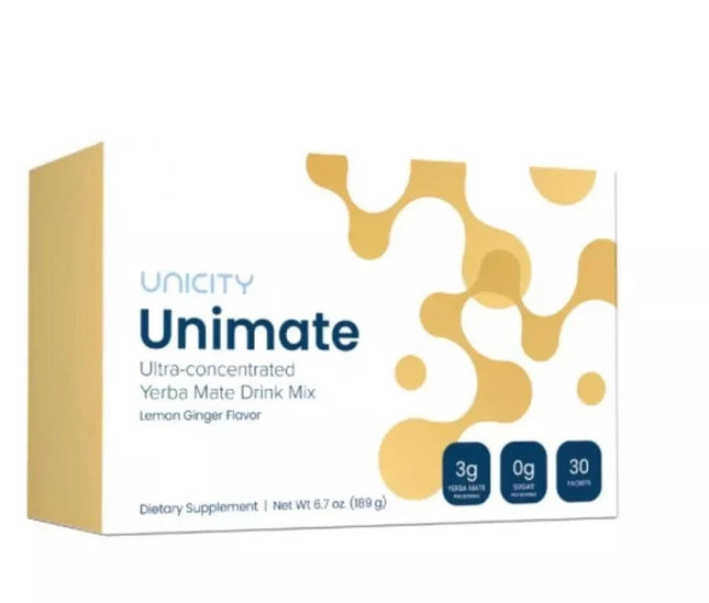 Unicity Unimate Lemon Ginger (30 Sachets)