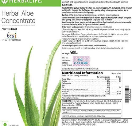 HERBALIFE HERBAL ALOE CONCENTRATE (500 ML)