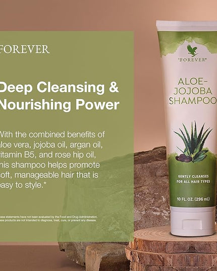 FOREVER ALOE JOJOBA SHAMPOO + JOJOBA CONDITIONER (296 ML EACH)