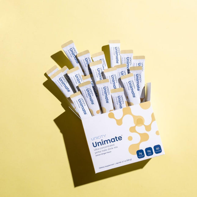 Unicity Unimate Lemon Ginger (30 Sachets)