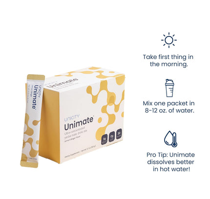 Unicity Unimate Lemon Ginger (30 Sachets)