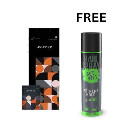 INDUS VIVA I COFFEE BLACK COFFEE (50 SACHETS) - FREE SET WET HAIR SPRAY