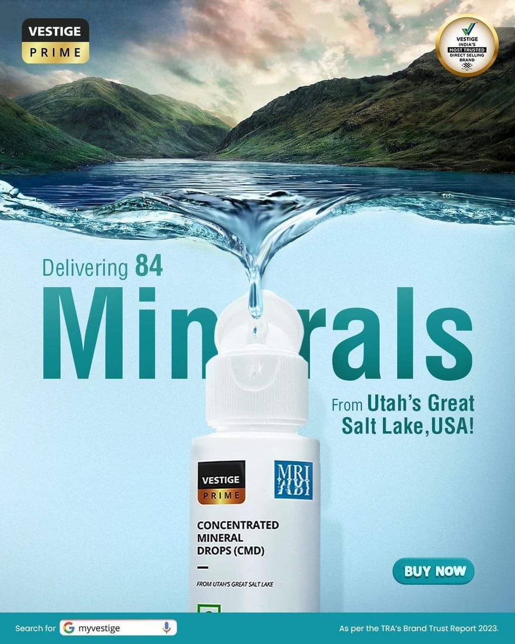 Vestige Prime Concentrated Mineral Drops (CMD) 60ML