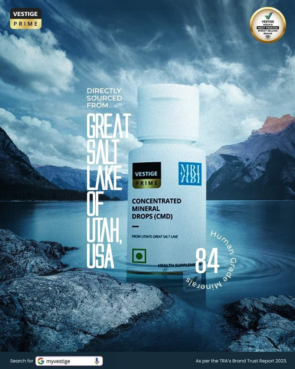 Vestige Prime Concentrated Mineral Drops (CMD) 60ML