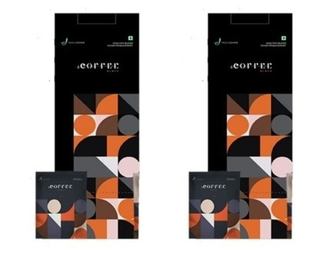 INDUS VIVA I COFFEE BLACK COFFEE - PACK OF 2 (50 SACHETS EACH)