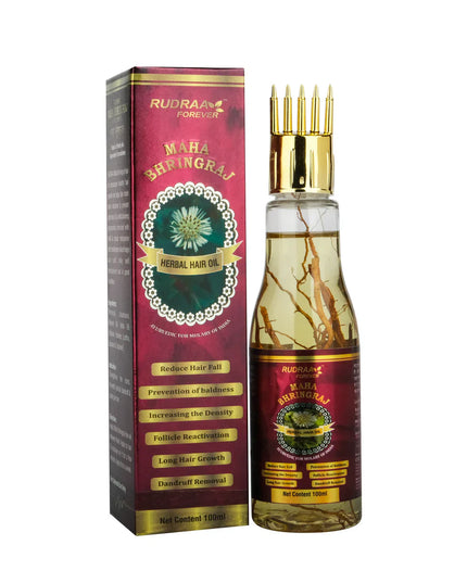 RUDRAA FOREVER MAHA BHRINGRAJ HAIR OIL WITH COMB (100 ML)
