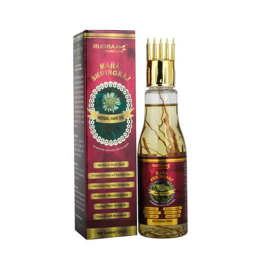 RUDRAA FOREVER MAHA BHRINGRAJ HAIR OIL WITH COMB (100 ML)