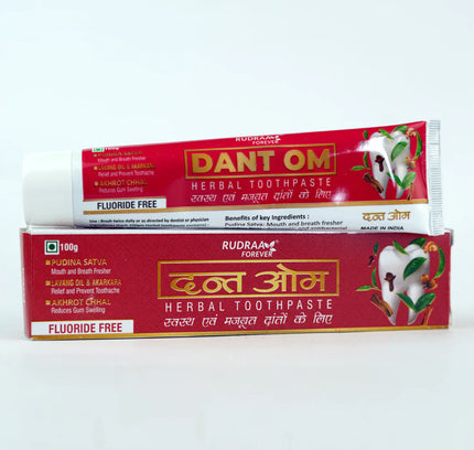 RUDRAA FOREVER DANT OM AYURVEDIC HERBAL TOOTHPASTE (100G)